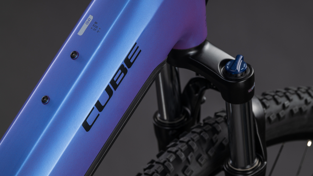 BICICLETA ELECTRICA CUBE REACTION HYBRID ONE 800 EASY ENTRY BLUEIRIS REFLECT 2026 cadru XL (22") - roti 29 [2]