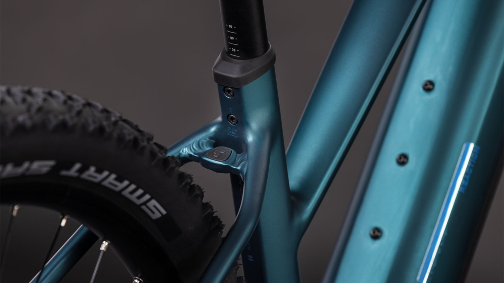 BICICLETA ELECTRICA CUBE REACTION HYBRID ONE 800 TRAPEZE ROYALGREEN PRISM 2026 cadru M (18") - roti 29 [4]