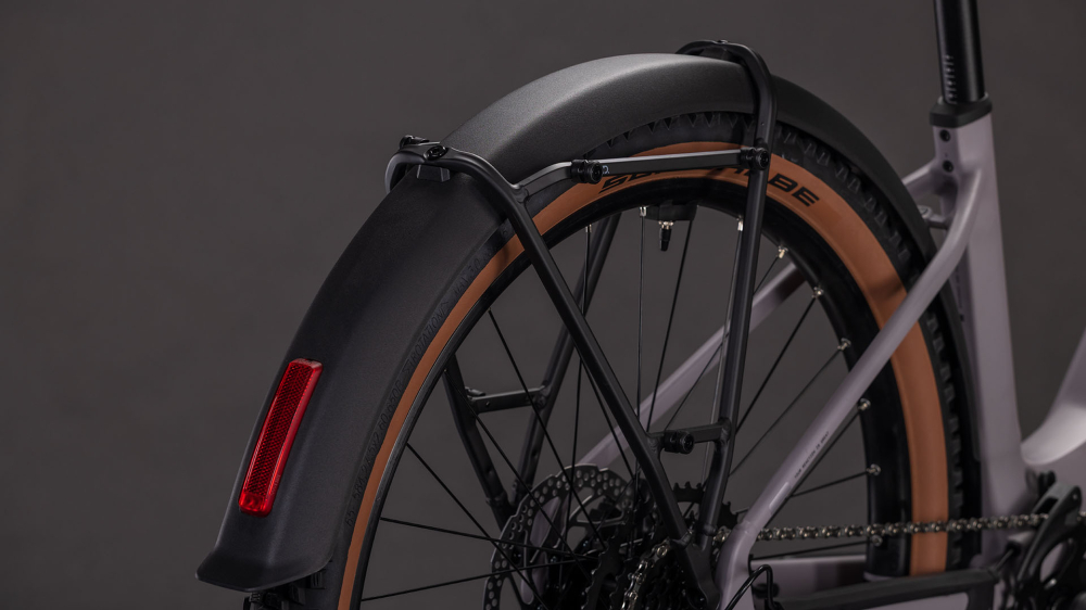 BICICLETA ELECTRICA CUBE REACTION HYBRID PERFORMANCE 600 FE EASY ENTRY PLUMGREY BLACK 2026 cadru L (20") - roti 29 [4]