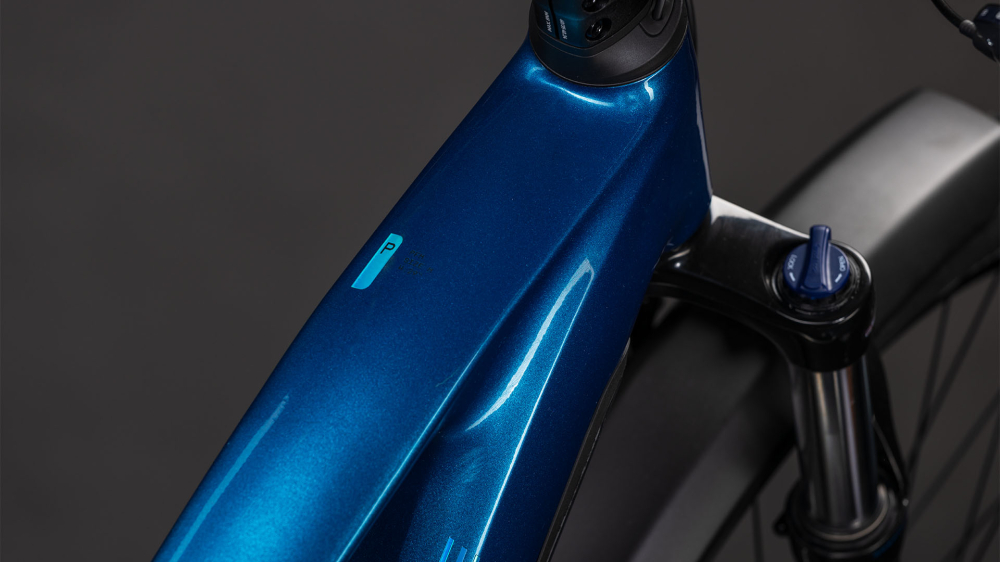 BICICLETA ELECTRICA CUBE REACTION HYBRID PERFORMANCE 600 FE ELECTRICBLUE DAZZLE 2026 cadru M (18") - roti 29 [2]