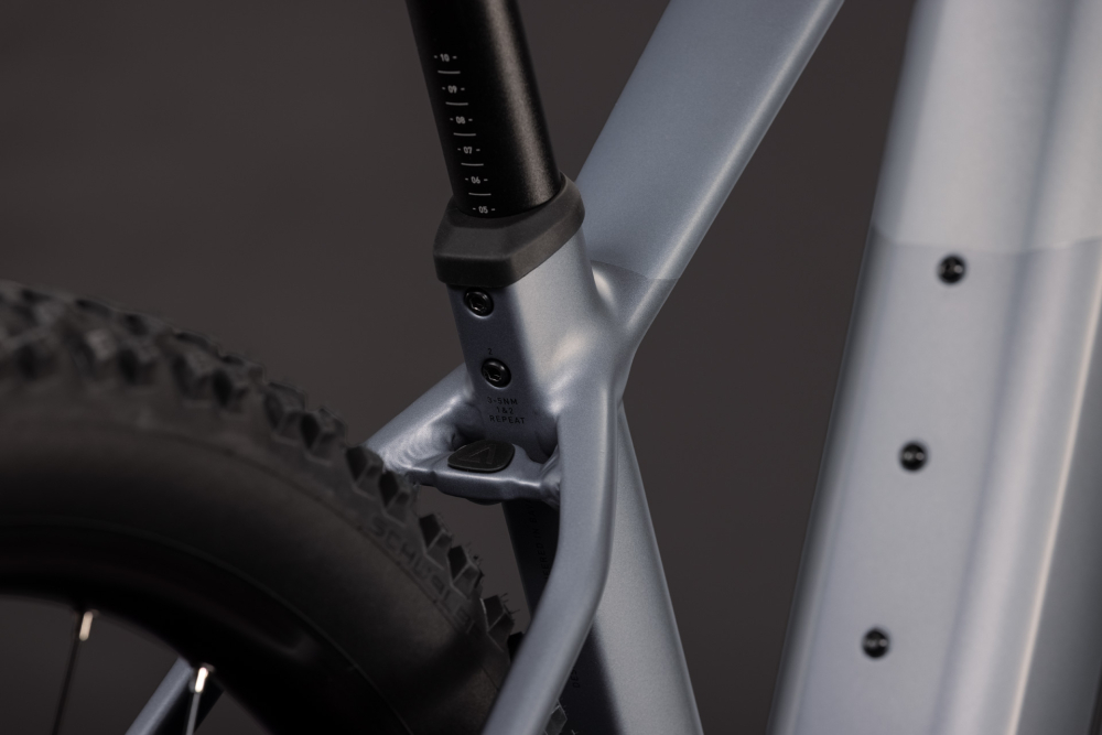 BICICLETA ELECTRICA CUBE REACTION HYBRID PERFORMANCE 720 ASHGREY PRISM 2027 cadru M (18") - roti 29 [3]