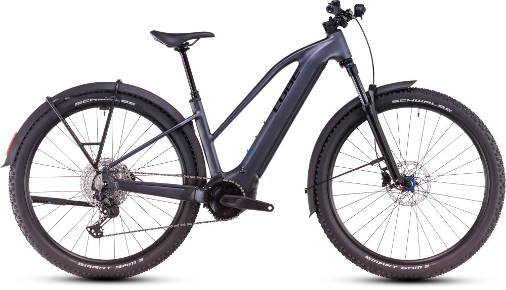 BICICLETA ELECTRICA CUBE REACTION HYBRID PRO 600 TRAPEZE ALLROAD METALLICGREY BLACK 2025 cadru S (16") - roti 27.5 [1]