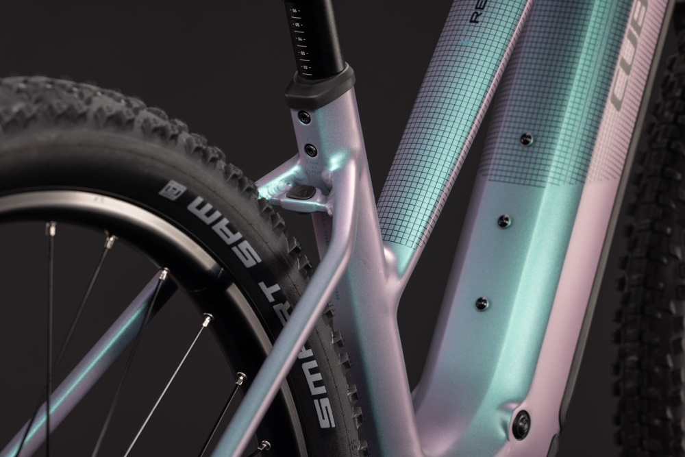 BICICLETA ELECTRICA CUBE REACTION HYBRID PRO 800 TRAPEZE POLARLIGHT BLACK 2027 cadru M (18") - roti 29 [4]