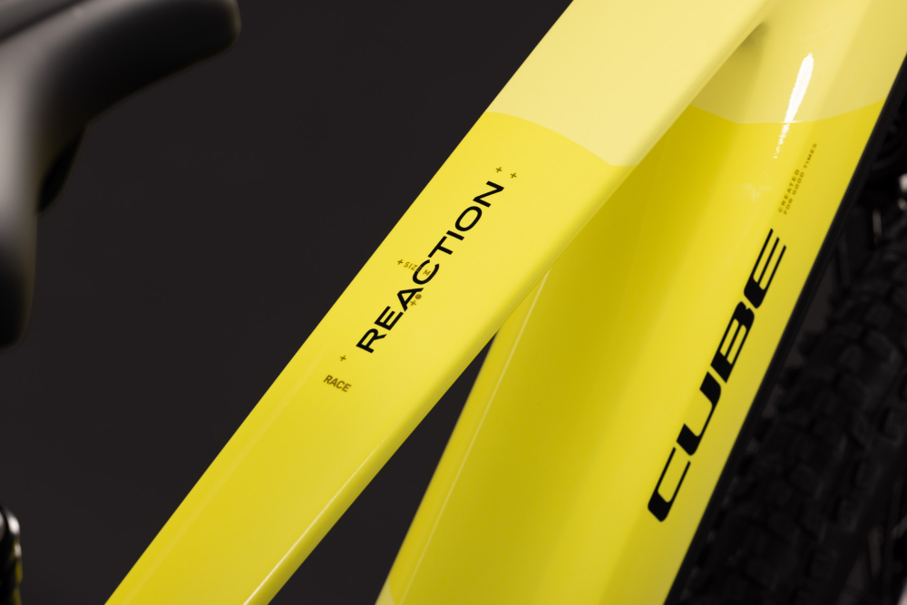BICICLETA ELECTRICA CUBE REACTION HYBRID RACE 800 BANANASPLIT BLACK 2027 cadru XL (22") - roti 29 [3]