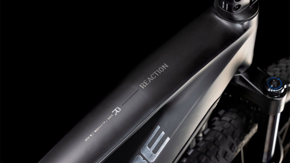 BICICLETA ELECTRICA CUBE REACTION HYBRID RACE 800 BLACK METAL 2025 cadru L (19") - roti 29 [2]