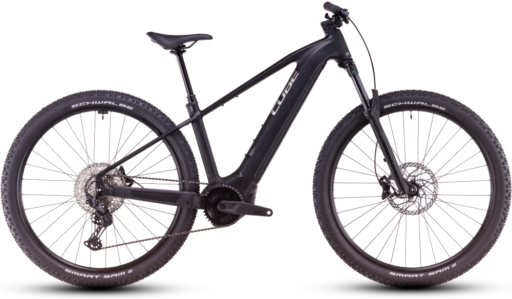 BICICLETA ELECTRICA CUBE REACTION HYBRID RACE 800 BLACK METAL 2025 cadru XL (22") - roti 29 [1]