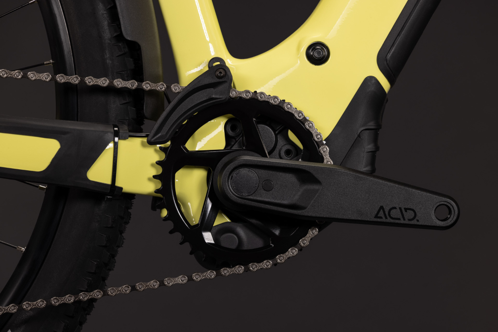 BICICLETA ELECTRICA CUBE REACTION HYBRID RACE 800 FE TRAPEZE BANANASPLIT BLACK 2027 cadru XL (22") - roti 29 [4]