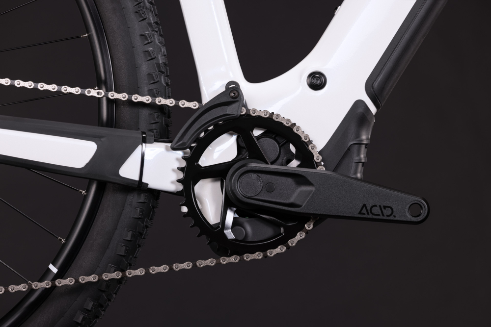 BICICLETA ELECTRICA CUBE REACTION HYBRID RACE 800 SNOW BLACK 2027 cadru L (20") - roti 29 [5]