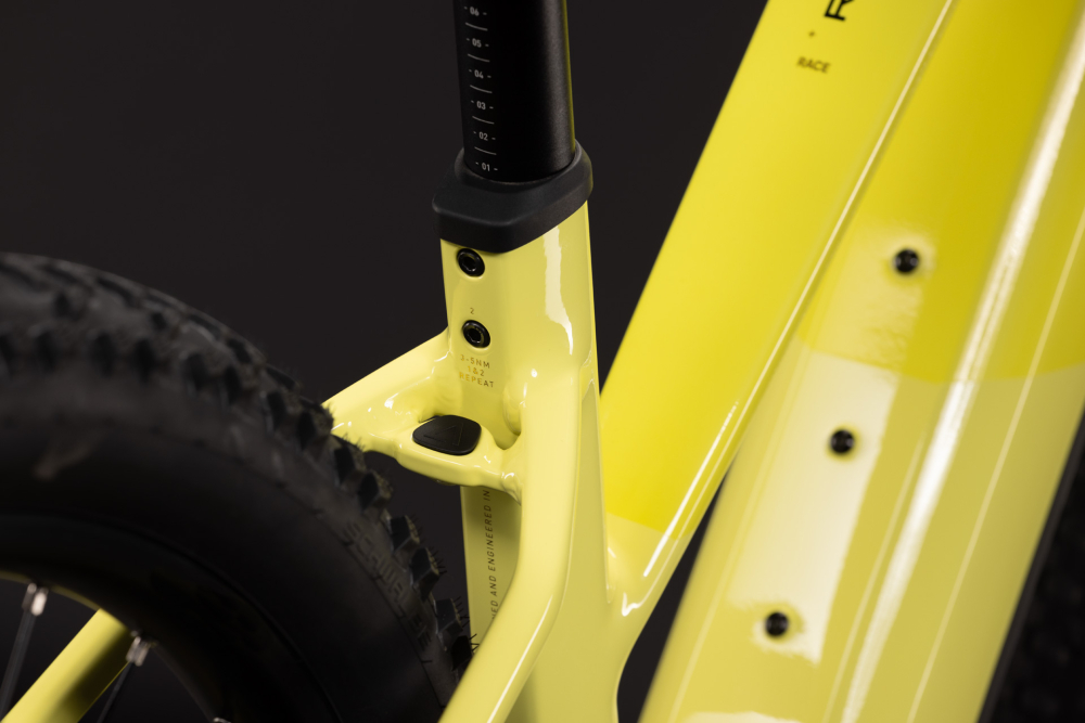 BICICLETA ELECTRICA CUBE REACTION HYBRID RACE 800 TRAPEZE BANANASPLIT BLACK 2027 cadru L (20") - roti 29 [4]