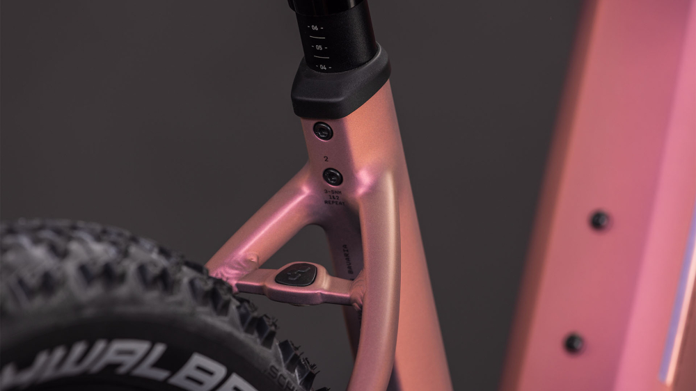 BICICLETA ELECTRICA CUBE REACTION HYBRID SLX 800 EASY ENTRY SHIFTBLUSH ART 2026 cadru XL (22") - roti 29 [4]