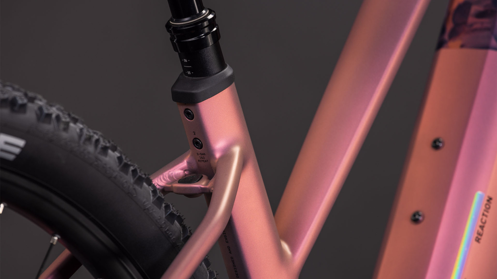 BICICLETA ELECTRICA CUBE REACTION HYBRID SLX 800 TRAPEZE SHIFTBLUSH ART 2026 cadru XL (22") - roti 29 [4]
