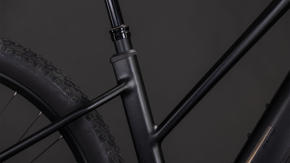 BICICLETA ELECTRICA CUBE REACTION HYBRID SLX 800 TRAPEZE SILVERDUST CHROME 2026 cadru XL (22") - roti 29 [5]