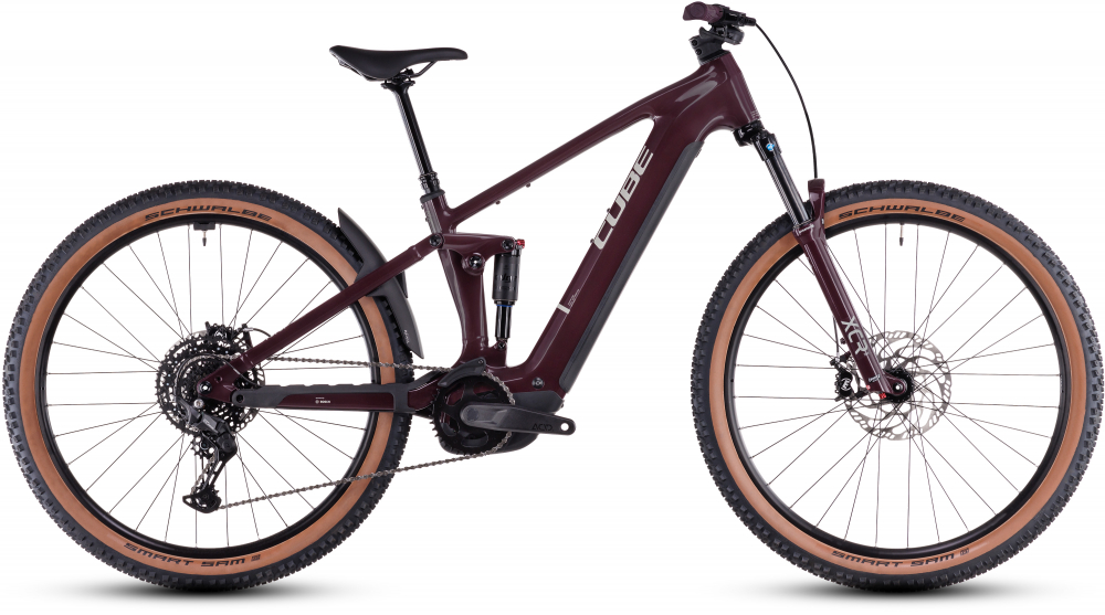 BICICLETA ELECTRICA CUBE STEREO HYBRID ONE22 PRO 600 AMARONE GREY 2025 cadru S (16") - roti 27.5 [1]
