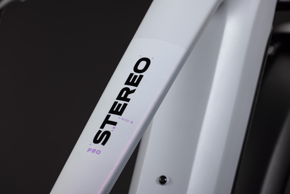 BICICLETA ELECTRICA CUBE STEREO HYBRID ONE22 PRO 800 FE FOGGREY SPARKLEROSE 2027 cadru M (18") - roti 29 [3]