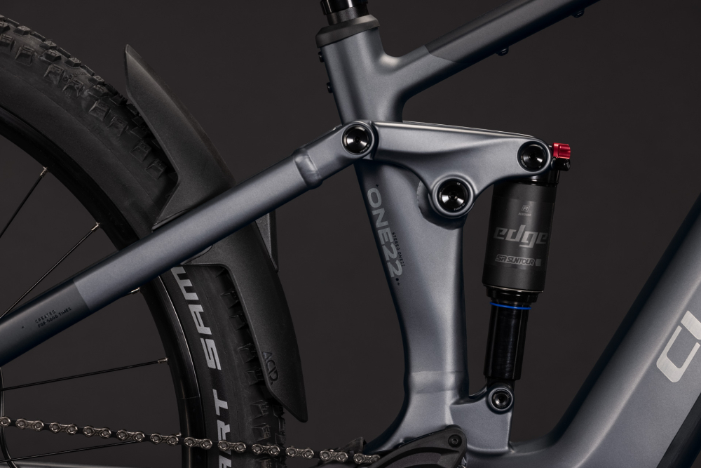 BICICLETA ELECTRICA CUBE STEREO HYBRID ONE22 PRO 800 SLABGREY CHROME 2027 cadru XL (22") - roti 29 [4]