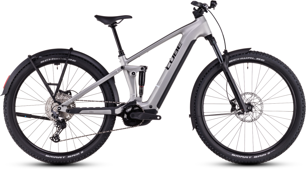 BICICLETA ELECTRICA CUBE STEREO HYBRID ONE22 RACE 800 ALLROAD SILVER BLACK 2025 cadru M (18") - roti 29 [1]
