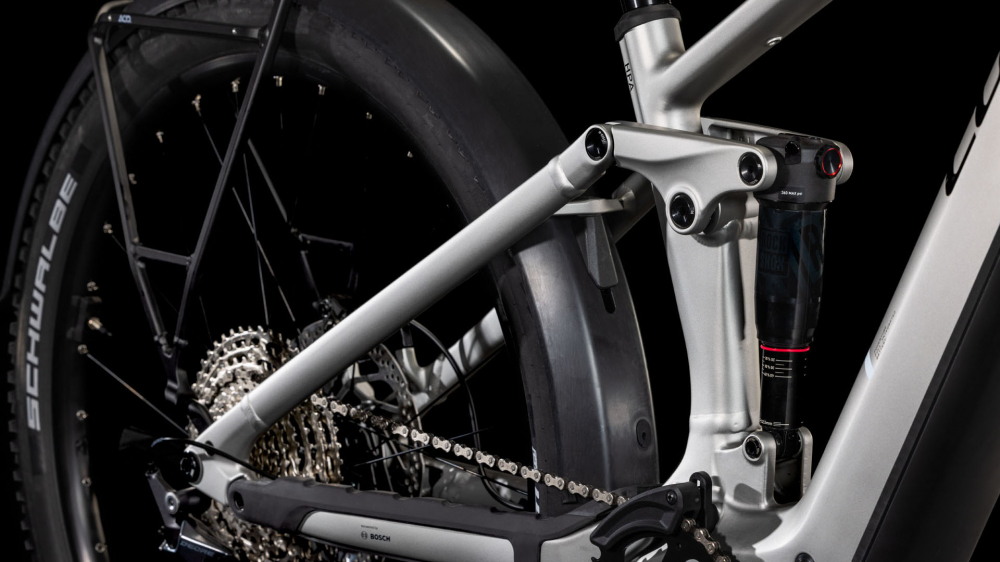 BICICLETA ELECTRICA CUBE STEREO HYBRID ONE22 RACE 800 ALLROAD SILVER BLACK 2025 cadru M (18") - roti 29 [5]