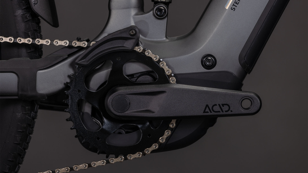 BICICLETA ELECTRICA CUBE STEREO HYBRID ONE22 RACE 800 SLABGREY CHROME 2026 cadru S (16") - roti 27.5 [4]