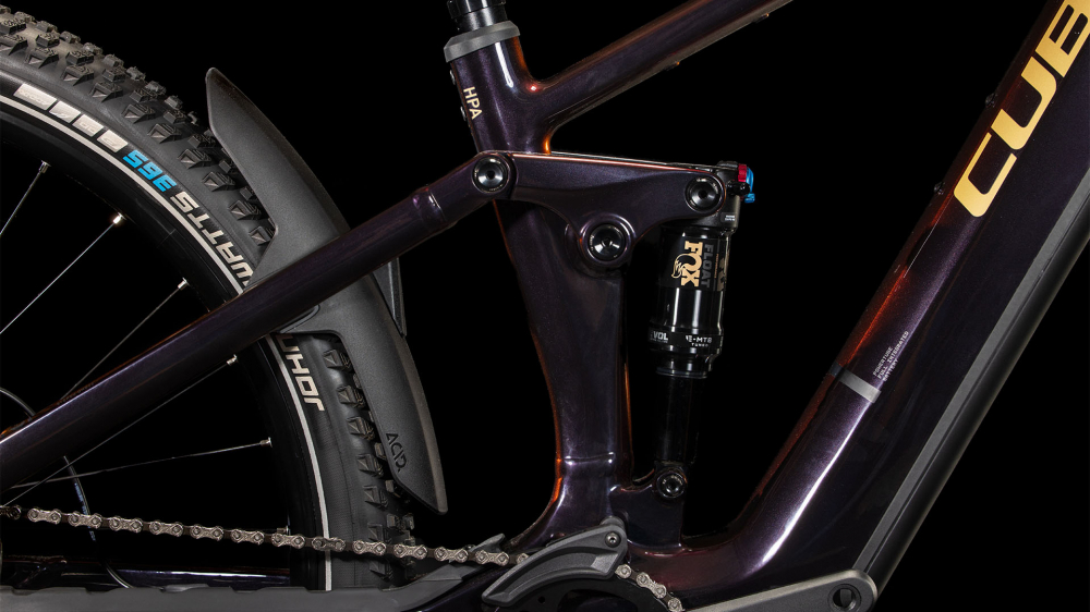 BICICLETA ELECTRICA CUBE STEREO HYBRID ONE22 SLT 800 SOLARECLIPSE GOLD 2025 cadru M (18") - roti 29 [4]