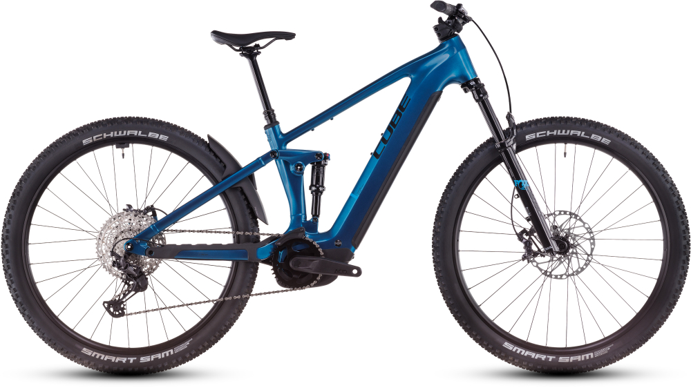 BICICLETA ELECTRICA CUBE STEREO HYBRID ONE22 SLX 800 ELECTRICBLUE BLACK 2025 cadru XL (22") - roti 29 [1]