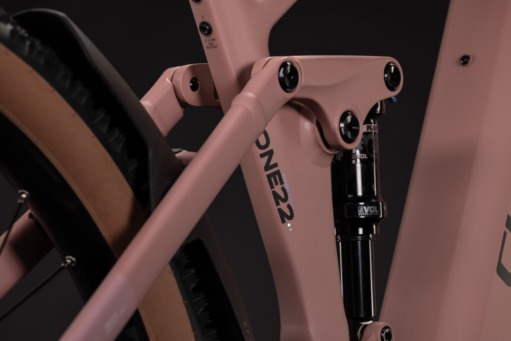 BICICLETA ELECTRICA CUBE STEREO HYBRID ONE22 SLX 800 RUBY BLACK 2027 cadru XL (22") - roti 29 [4]