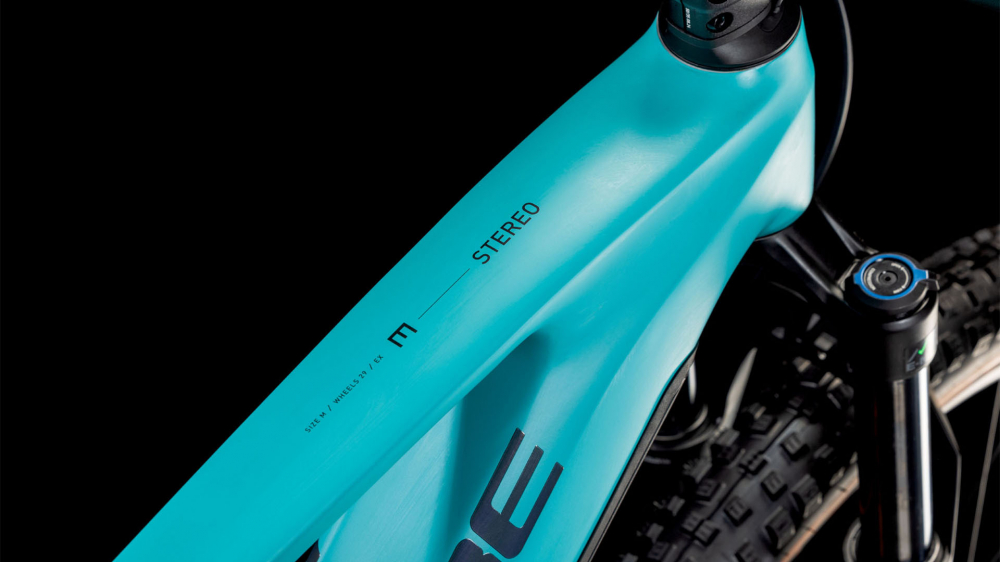 BICICLETA ELECTRICA CUBE STEREO HYBRID ONE44 EX 800 SCUBABLUE BLACK 2025 cadru S (16") - roti 27.5 [2]
