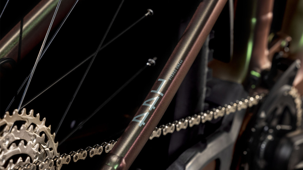 BICICLETA ELECTRICA CUBE STEREO HYBRID ONE44 EXC 800 STELLAR SHIFTIRIS 2025 cadru L (20") - roti 29 [4]