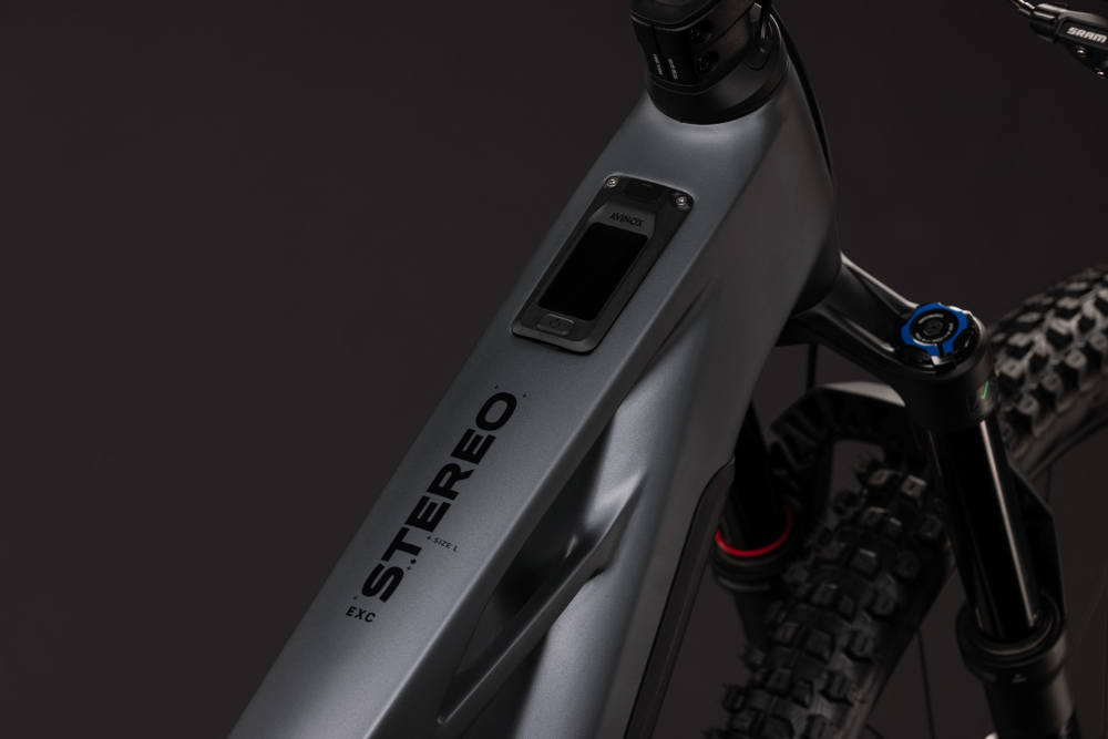 BICICLETA ELECTRICA CUBE STEREO HYBRID ONE44 HPC EXC 800 SLABGREY BLACK 2027 cadru S (16") - roti 27.5 [2]