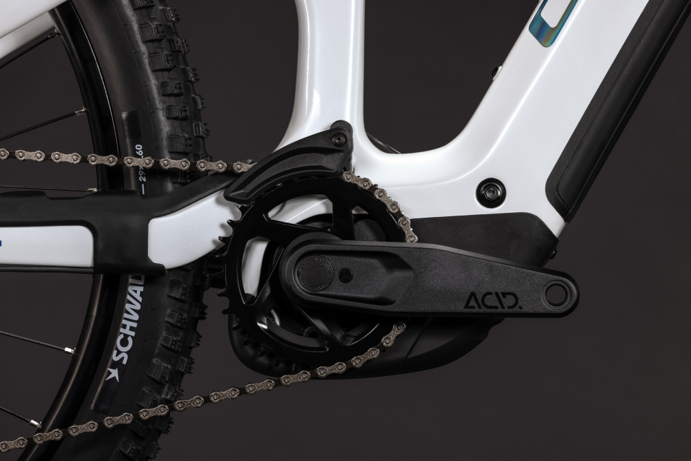 BICICLETA ELECTRICA CUBE STEREO HYBRID ONE44 HPC PRO 800 METALLICWHITE BLUE 2027 cadru M (18") - roti 29 [5]