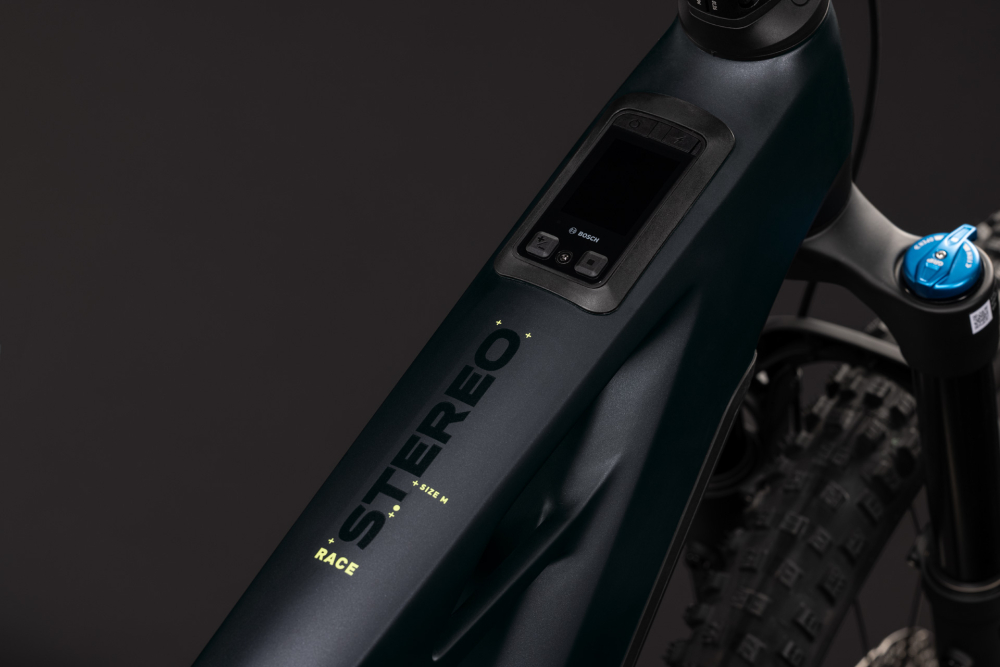 BICICLETA ELECTRICA CUBE STEREO HYBRID ONE44 HPC RACE 800 COAL GREEN 2027 cadru M (18") - roti 29 [2]