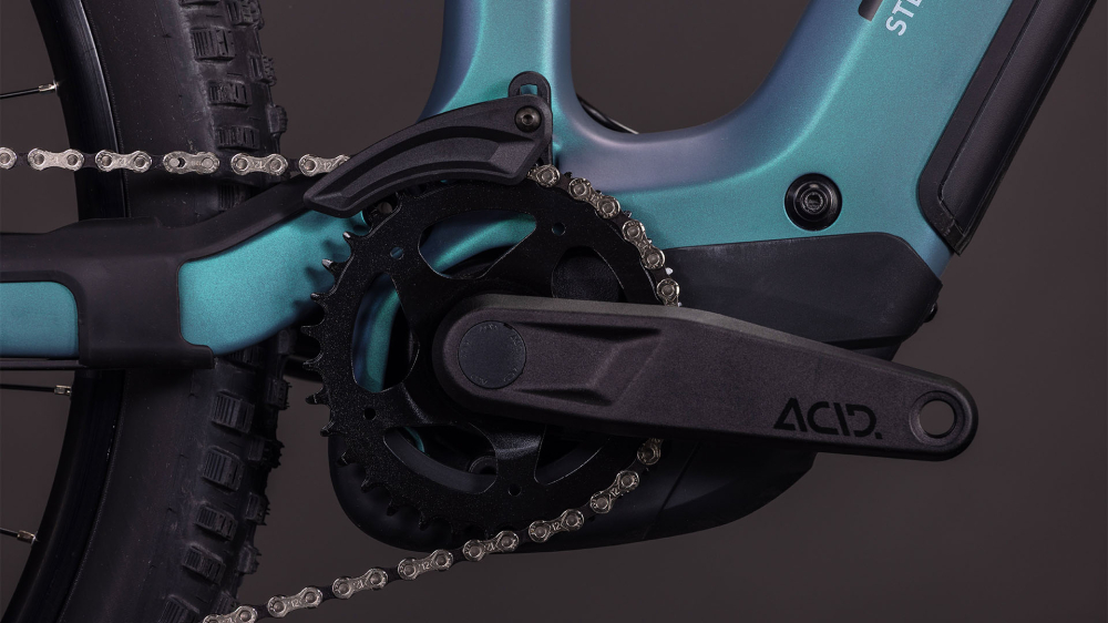 BICICLETA ELECTRICA CUBE STEREO HYBRID ONE44 HPC RACE 800 SMARAGDGREY PRISM 2026 cadru S (16") - roti 27.5 [4]