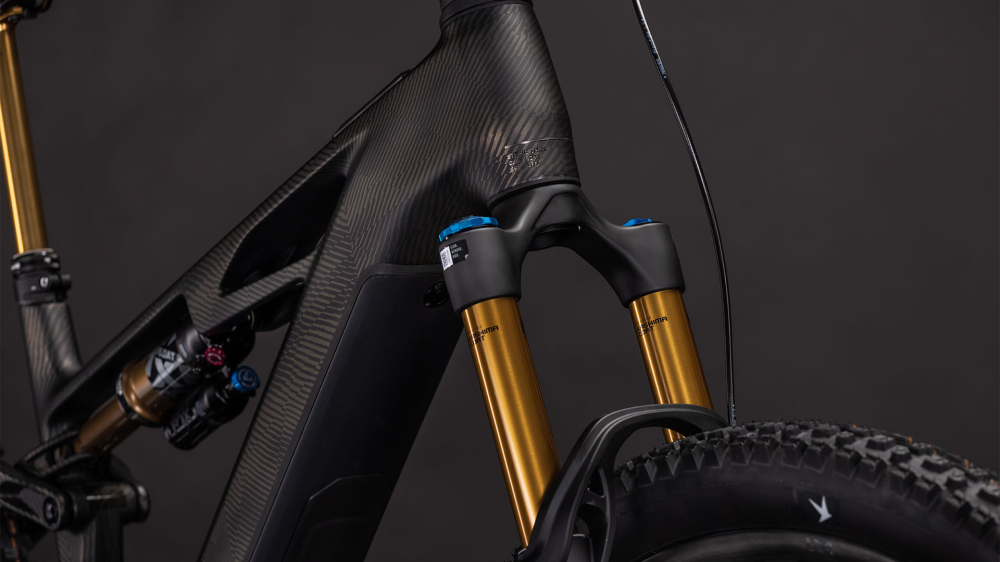 BICICLETA ELECTRICA CUBE STEREO HYBRID ONE44 HPC SLT 800 CARBONGRID CHROME 2026 cadru S (16") - roti 27.5 [3]