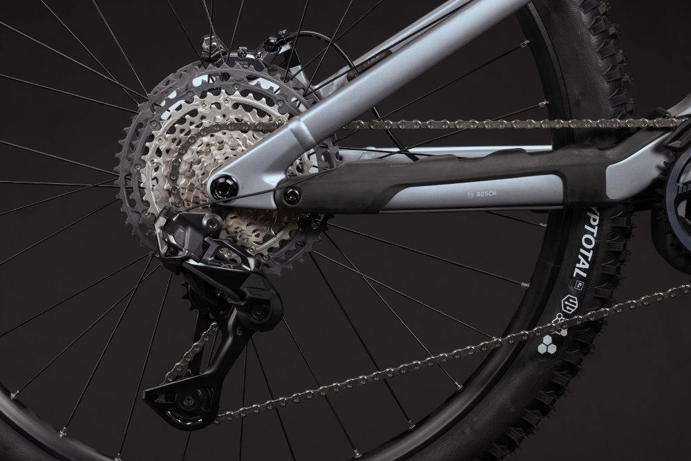 BICICLETA ELECTRICA CUBE STEREO HYBRID ONE44 HPC SLX EVO 800 SLATEGREY PRIZM 2027 cadru S (16") - roti 27.5 [4]