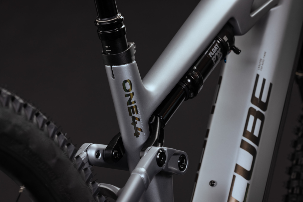 BICICLETA ELECTRICA CUBE STEREO HYBRID ONE44 HPC SLX EVO 800 SLATEGREY PRIZM 2027 cadru S (16") - roti 27.5 [2]