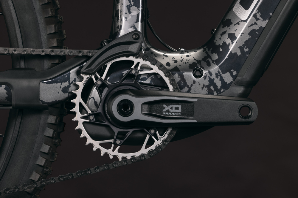 BICICLETA ELECTRICA CUBE STEREO HYBRID ONE44 HPC SUPER TM 800 GRAPHITEGLITCH GREY 2027 cadru L (20") - roti 29 [4]