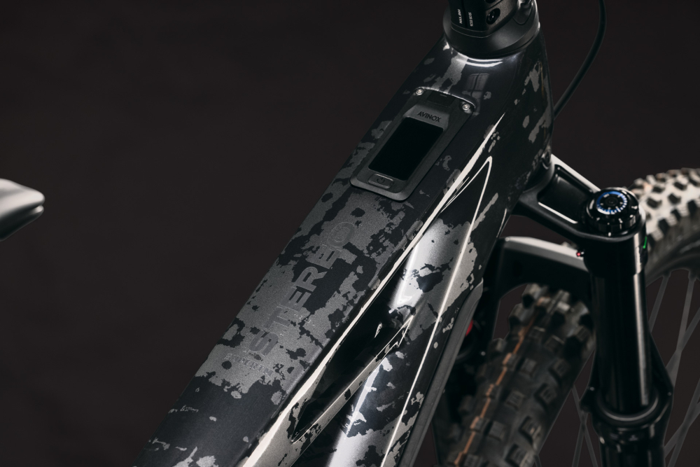 BICICLETA ELECTRICA CUBE STEREO HYBRID ONE44 HPC SUPER TM 800 GRAPHITEGLITCH GREY 2027 cadru M (18") - roti 29 [2]
