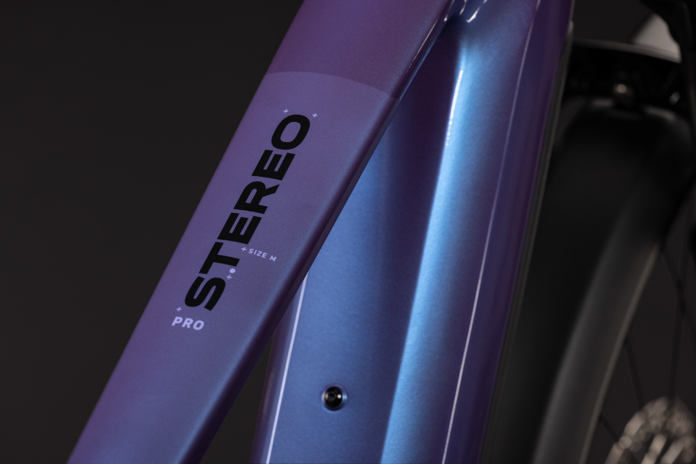 BICICLETA ELECTRICA CUBE STEREO HYBRID ONE44 PRO 800 FE BLUEIRIS PURPLE 2027 cadru XL (22") - roti 29 [3]