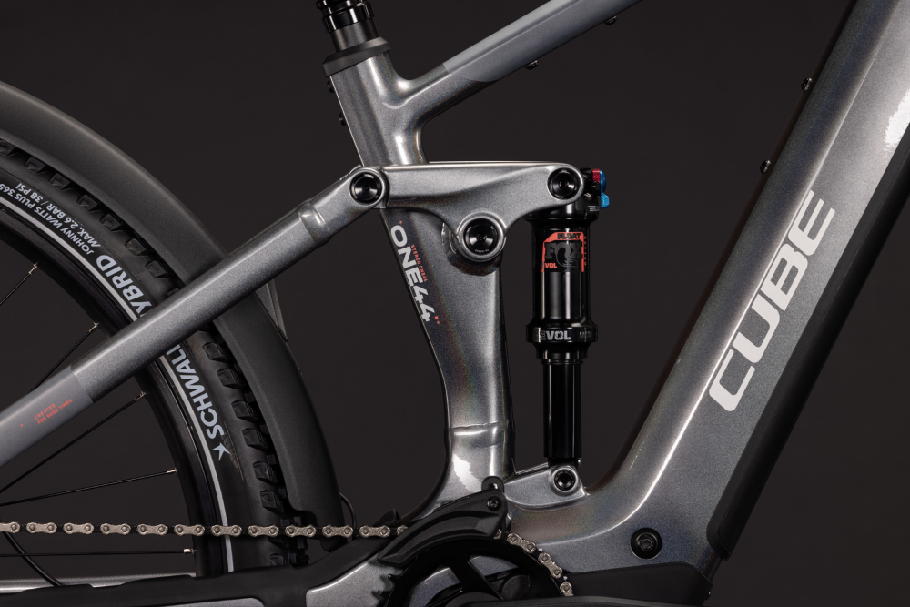 BICICLETA ELECTRICA CUBE STEREO HYBRID ONE44 SLX 800 FE PRISMASILVER GREY 2027 cadru S (16") - roti 27.5 [5]