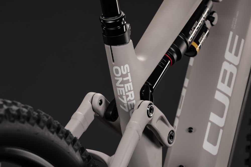 BICICLETA ELECTRICA CUBE STEREO HYBRID ONE77 HPC RACE 800 OATGREY YELLOW 2027 XL [4]