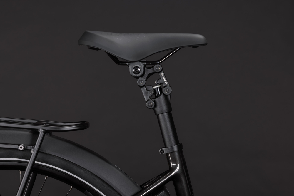 BICICLETA ELECTRICA CUBE SUPREME HYBRID COMFORT ONE 600 EASY ENTRY GUNMETAL REFLEX 2027 cadru 42cm - roti 26 [5]