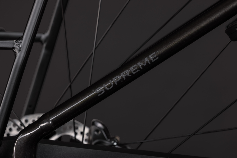 BICICLETA ELECTRICA CUBE SUPREME HYBRID COMFORT ONE 600 EASY ENTRY GUNMETAL REFLEX 2027 cadru 58cm - roti 28 [4]