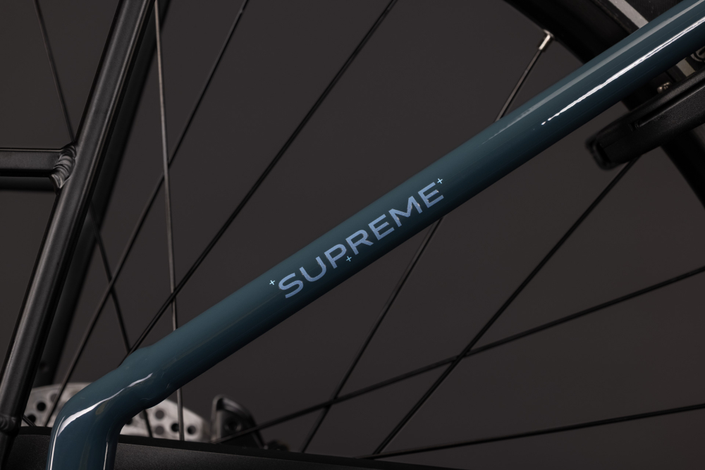 BICICLETA ELECTRICA CUBE SUPREME HYBRID COMFORT ONE 600 EASY ENTRY STORM REFLEX 2027 cadru 42cm - roti 26 [5]
