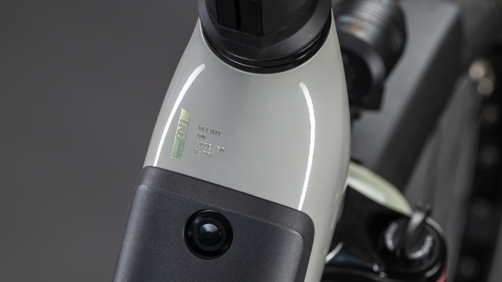 BICICLETA ELECTRICA CUBE SUPREME HYBRID DELUXE ONE 600 EASY ENTRY ASHGREEN CHROME 2026 46 cm [2]