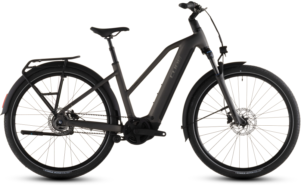 BICICLETA ELECTRICA CUBE TOURING HYBRID COMFORT SLX 800 TRAPEZE CHARCOAL CHROME 2026 46 cm [2]