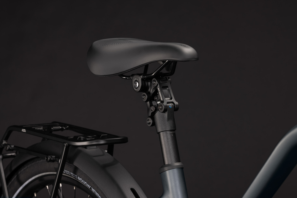 BICICLETA ELECTRICA CUBE TOURING HYBRID DELUXE SLX 800 TRAPEZE SLABGREY CHROME 2027 46 cm [5]
