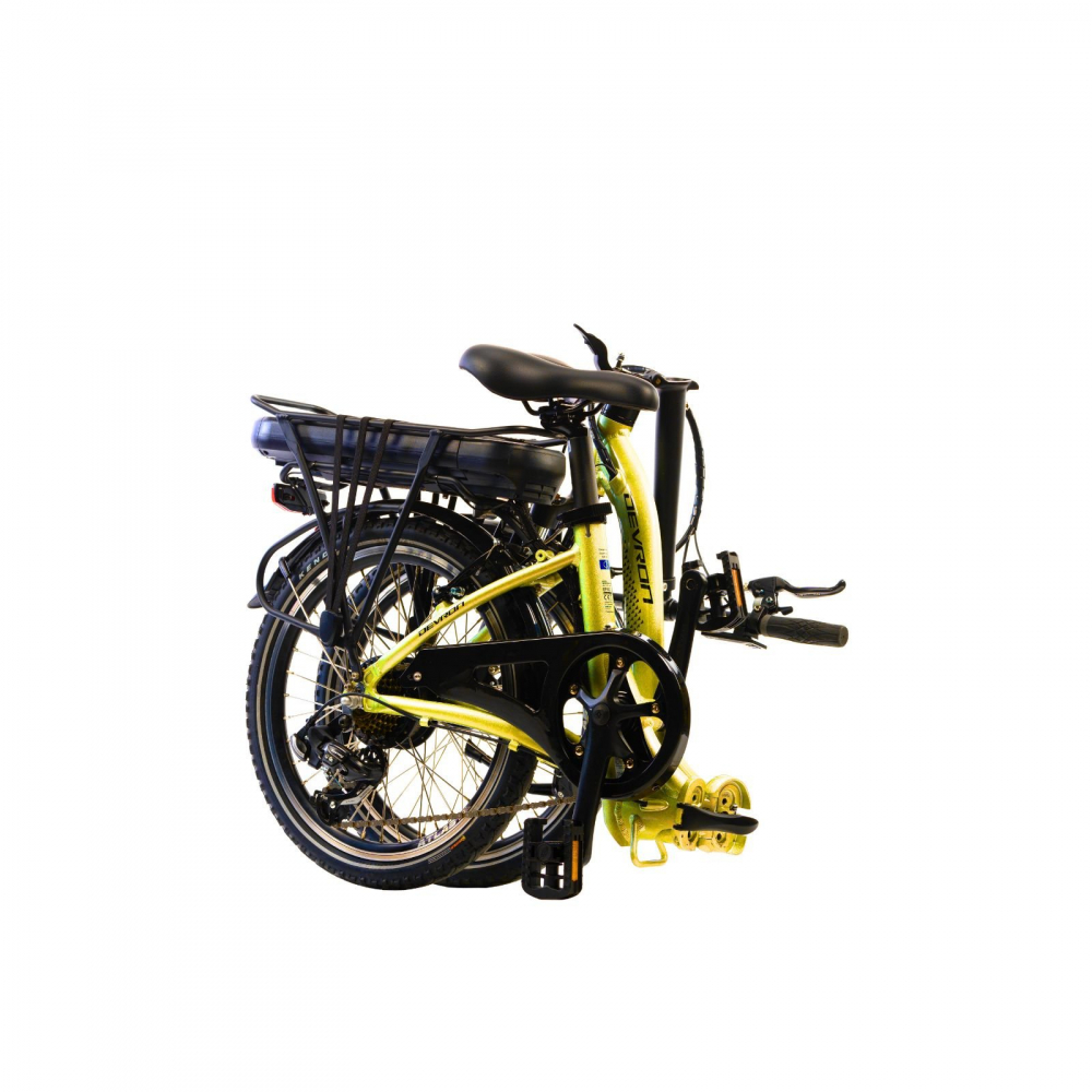 Bicicleta Electrica Pliabila Devron 20122 - 20 Inch, S, Galben [3]