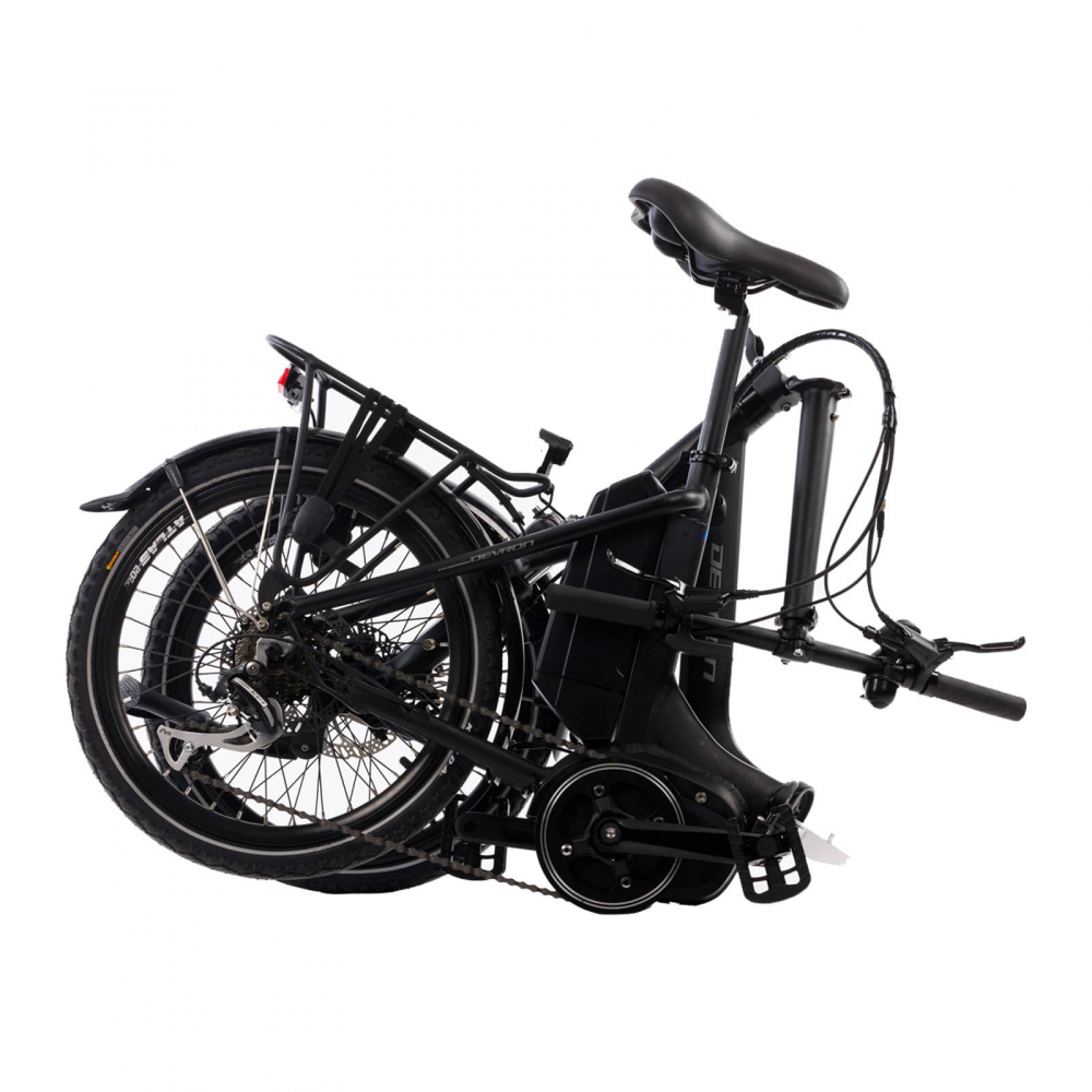 Bicicleta Electrica Pliabila Devron 20126 - 20 Inch, M, Negru [3]