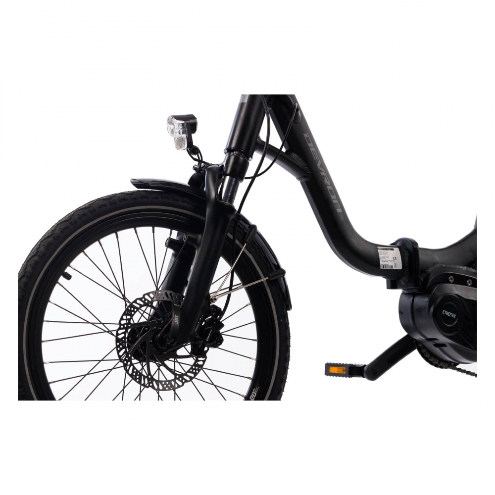 Bicicleta Electrica Pliabila Devron 20126 - 20 Inch, M, Negru [5]