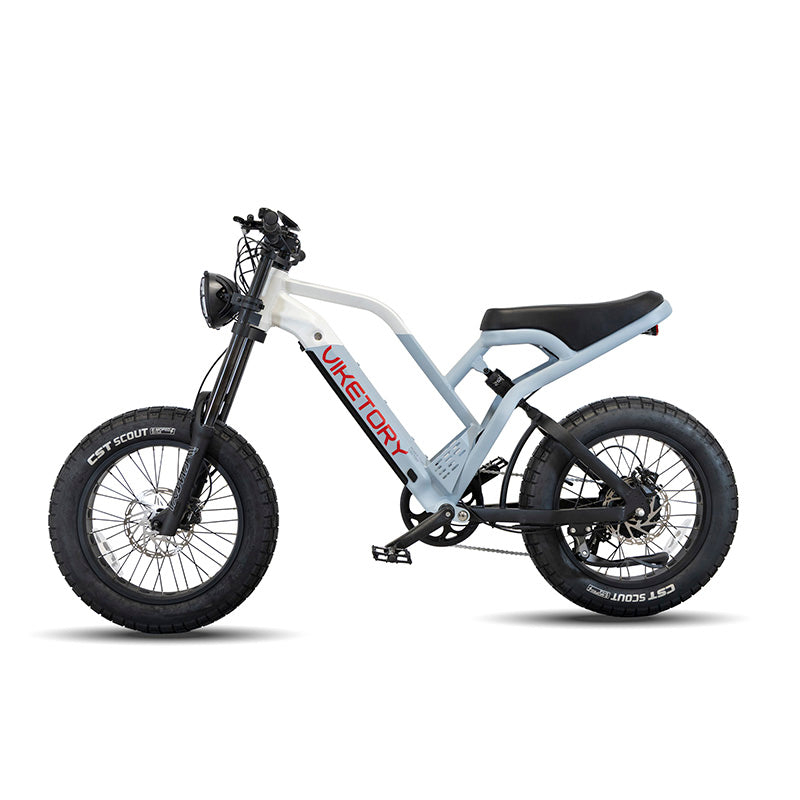 BICICLETA ELECTRICA VIKETORY NAVY FAT-BIKE Blue/White [2]