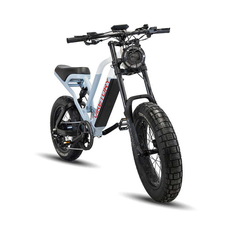 BICICLETA ELECTRICA VIKETORY NAVY FAT-BIKE Blue/White [3]